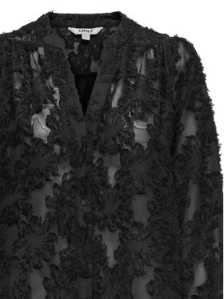 ONLY Blúz Korsa Oversize fekete