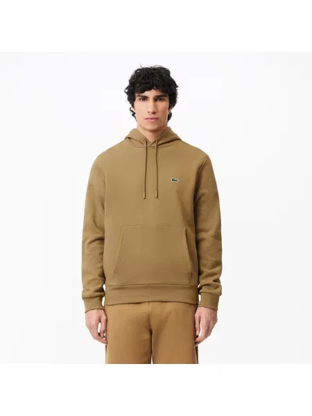 Lacoste Bluza Z Kapturem brązowa