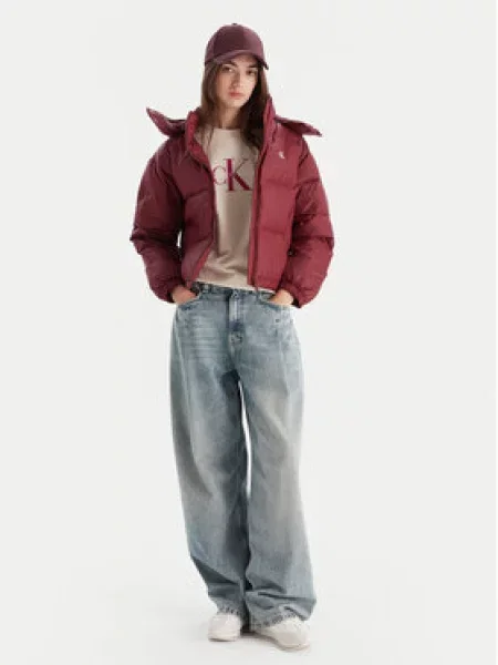 Calvin Klein Jeans Majica ecru/prljavo bijela / tamno roza / bijela bež