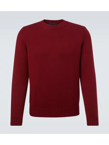 Pulover Saman Amel din cașmir bordo