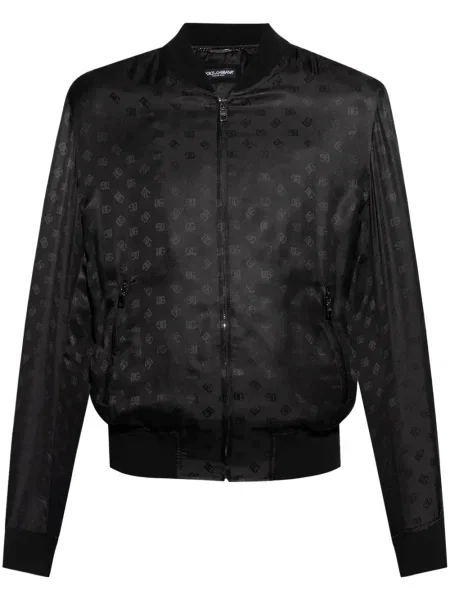 Geacă bomber Dolce & Gabbana cu imagine negru