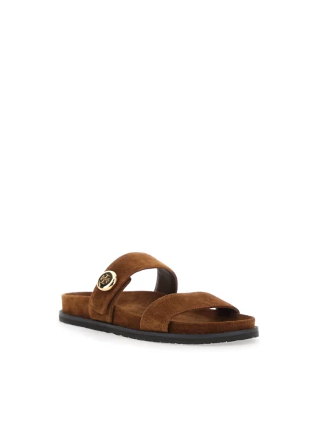 Klapki Tory Burch brązowe