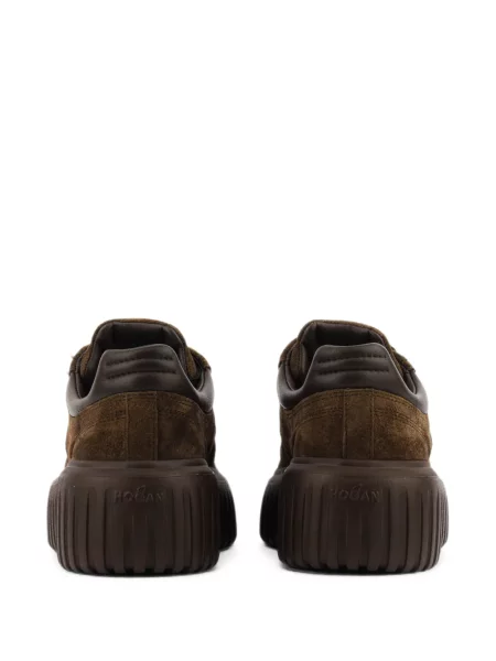 Sneakerși Hogan cu dungi maro