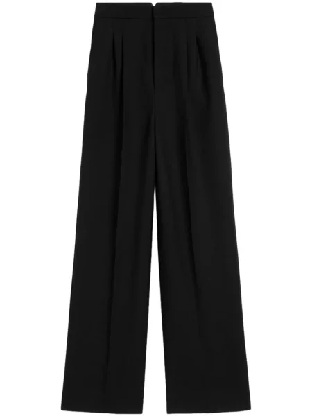 Pantaloni Ami Paris de lână negru
