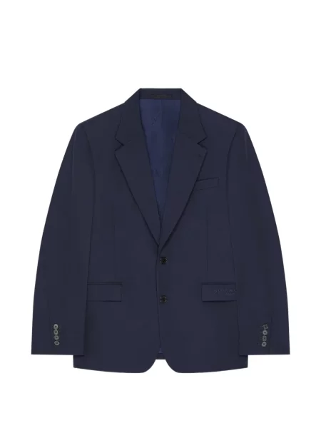 Geacă Givenchy de lână albastru