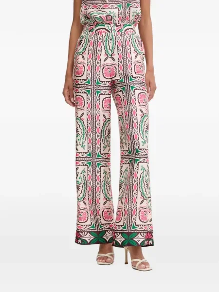 Pantaloni Morgan cu imagine cu imprimeu geometric