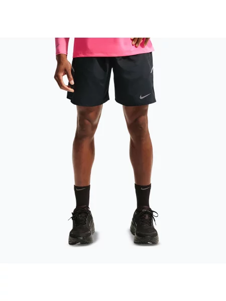 Pantaloni scurți pentru bărbați Nike Miler Dri-Fit 7" black/black negru