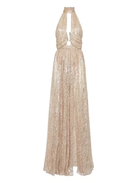Maksi sukienka maxi Philipp Plein koronkowa garniturowa