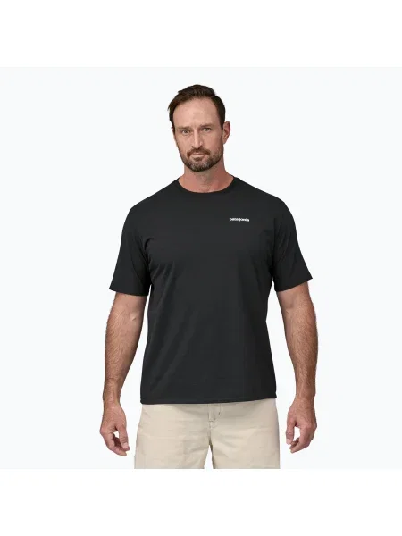 Tricou de trekking pentru bărbați Patagonia Logo Responsibili-Tee black negru