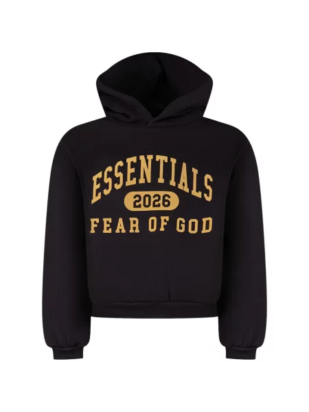 Bluza z kapturem dziecięca Fear Of God Essentials czarna
