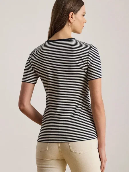 Lauren Ralph Lauren t-shirt granatowy