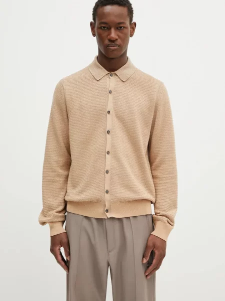 Paul Smith cardigan cu amestec de in bej