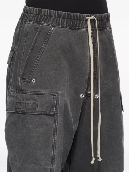 Cargo hlače Rick Owens Drkshdw s vezicama siva