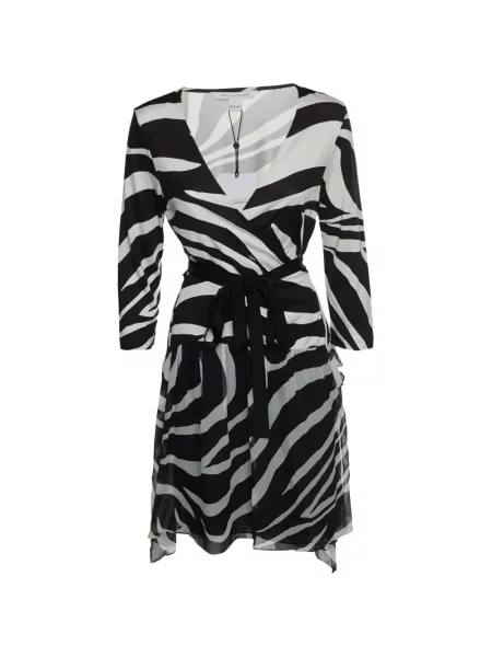 Rochie midi Dvf Diane Von Furstenberg plic negru