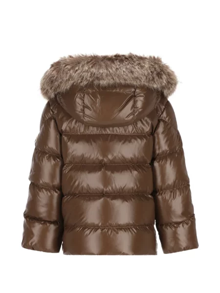 Futro dziecięce Moncler Enfant brązowe