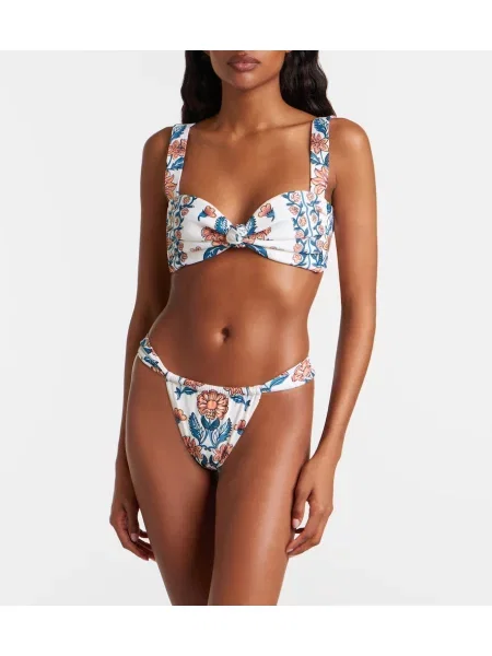 Top Montce cu model floral bej