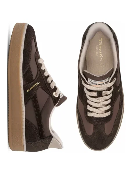 Sneakersy Tamaris brązowe