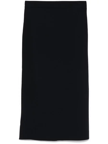 Fustă midi P.a.r.o.s.h. tricotate până la genunchi albastru