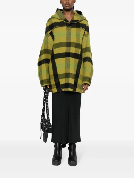 Vilnonis pledas striukė Rick Owens su gobtuvu