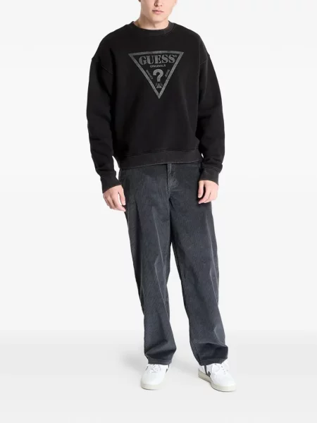 Hanorac Guess cu imagine negru