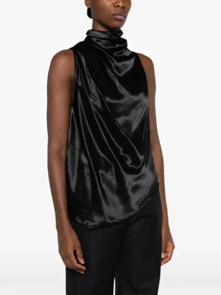 Top Erika Cavallini drapat negru
