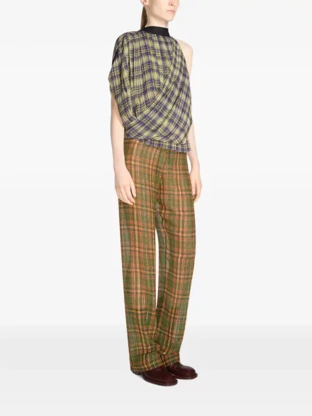 Pantaloni Dries Van Noten verde