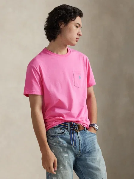 POLO RALPH LAUREN Tricou | Custom slim fit roz
