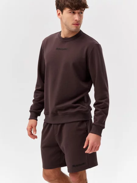 Bluza dresowa Rough Radical Active Cotton brązowa