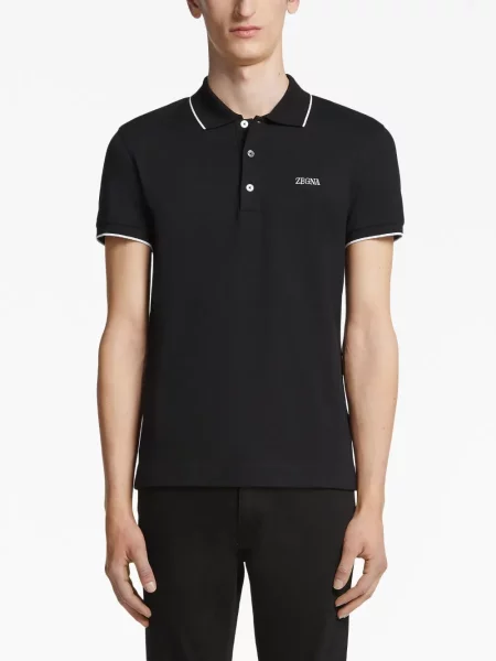 Polo marškinėliai Zegna juoda