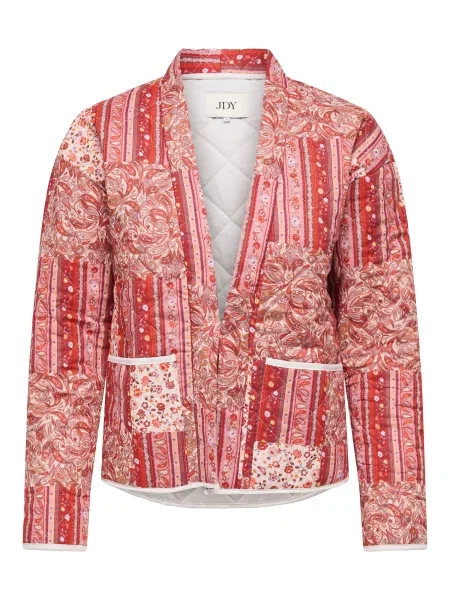 JDY Geacă de primăvară-toamnă JDYAVALON portocaliu / roz / roșu alb