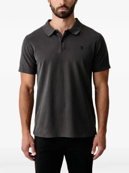 Tricou polo Trussardi cu broderie gri