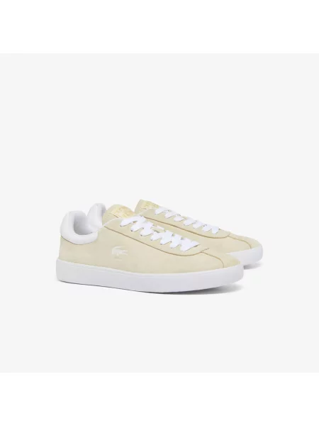 Lacoste Zamszowe Trampki Baseshot beżowy