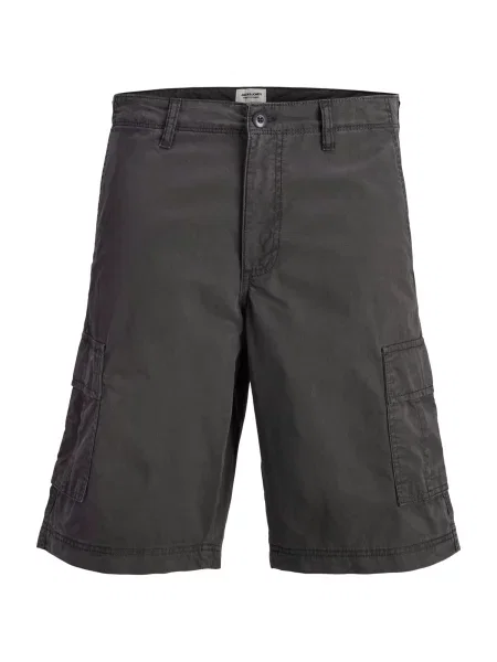 JACK & JONES Laisvo stiliaus kelnės JPSTCOLE MATTY tamsiai pilka