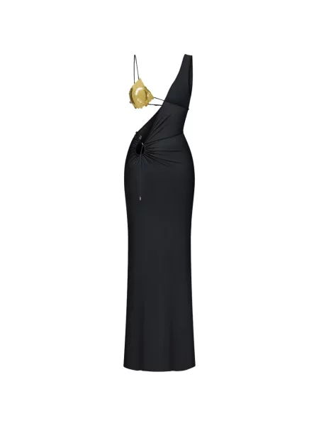 Rochie maxi Korobeynikov cu paiete negru