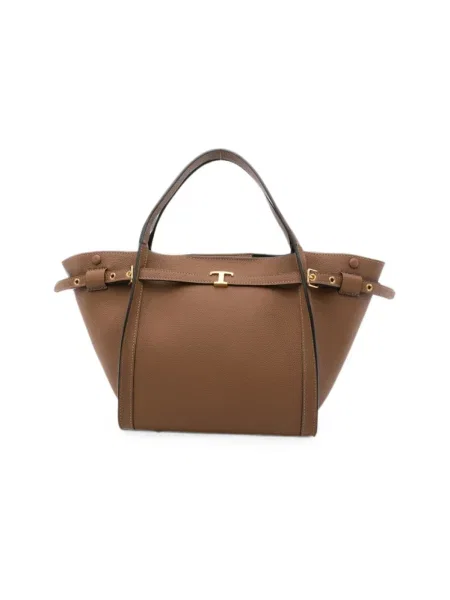 Shopperka Tod's skórzana brązowa