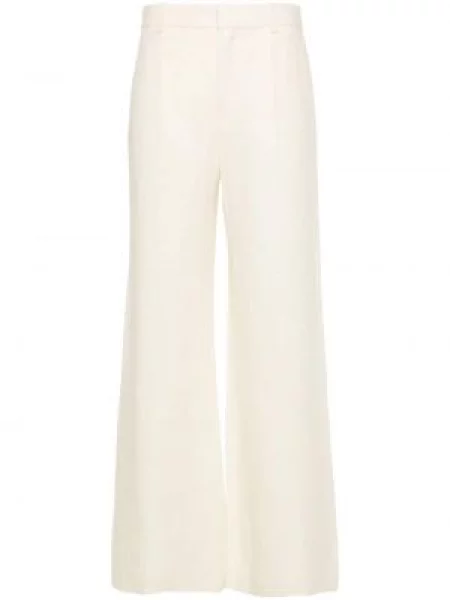 Pantaloni Chloé de in cu picior lat