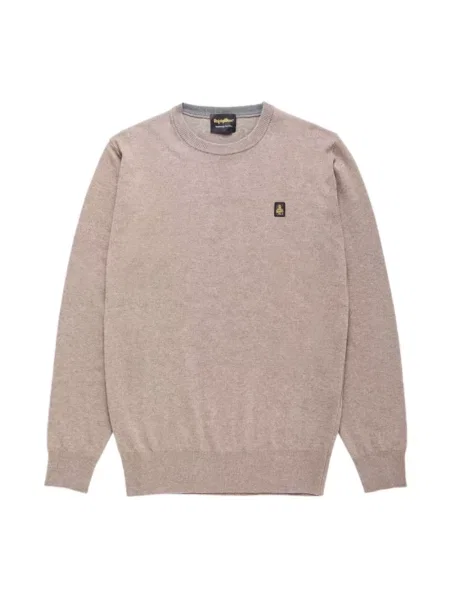Sweter Refrigiwear z logo beżowy