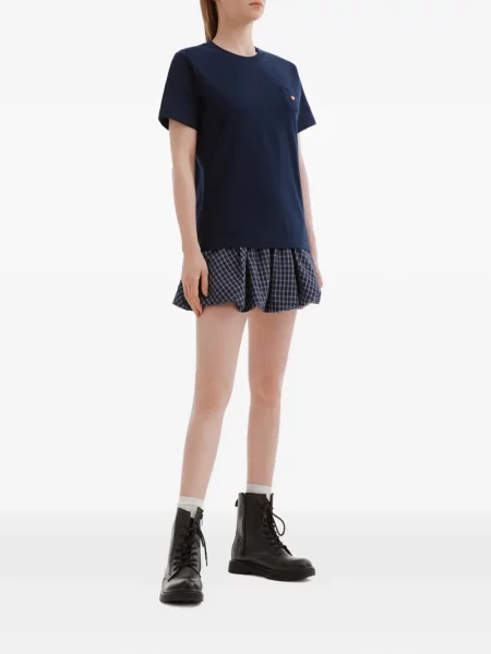 Tricou Chocoolate cu motiv cu inimi albastru