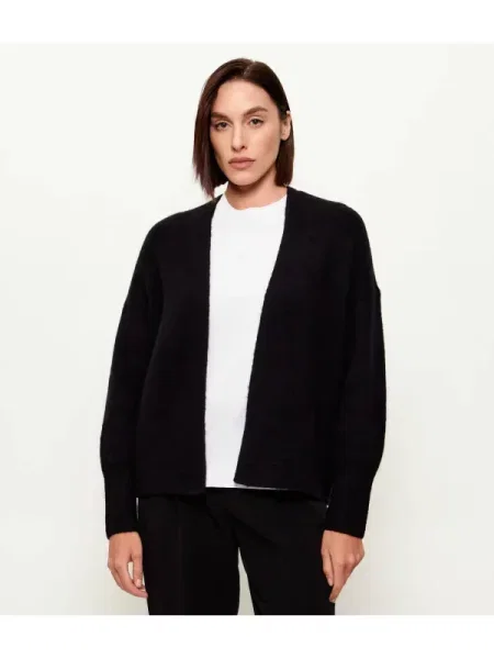 BOSS ORANGE De lână cardigan negru
