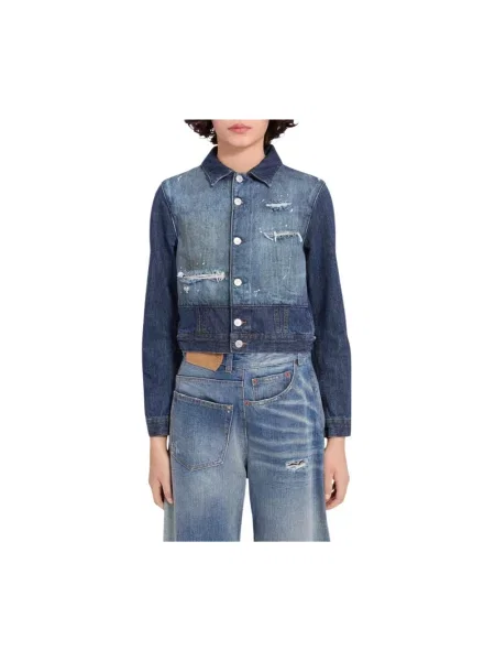Kurtka jeansowa Mm6 Maison Margiela niebieska