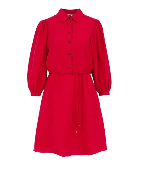 WE Fashion Dolga srajca ognjeno rdeča