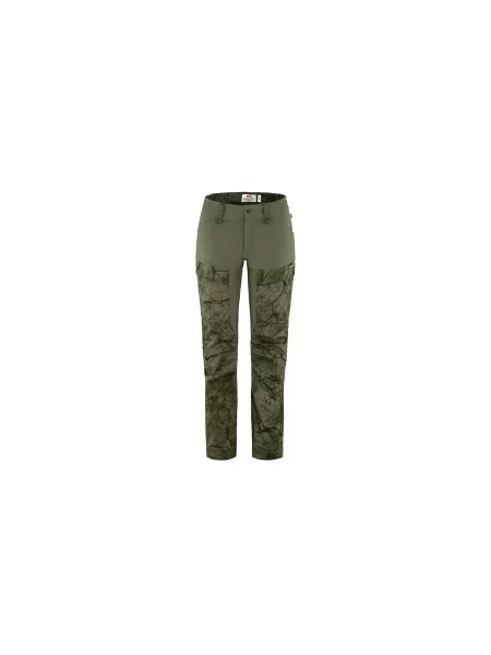 Fjällräven Keb Trousers W Green Camo Kobiety Spodnie Fjällräven Size: 46 niebieski