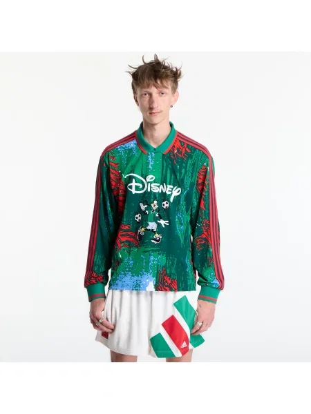 Lung tricou Adidas Originals cu mâneci lungi din jerseu roșu