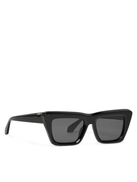 Off White Akcesoria unisex Czarny ONE SIZE Czarne/Szare Kot Okulary przeciwsłoneczne Hampton białe