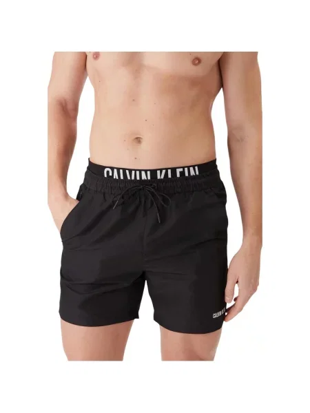 Calvin Klein Swimwear Kupaće hlače Intense Power / bijela crna