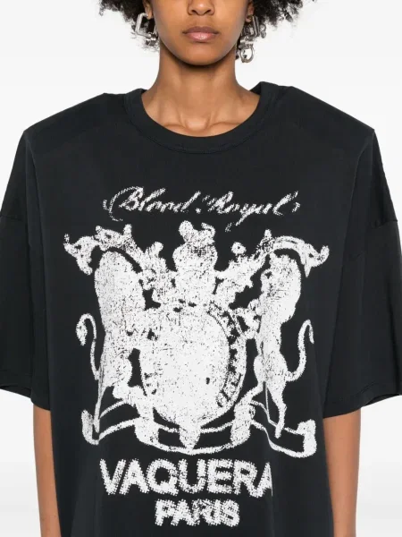 Tricou Vaquera cu imagine negru