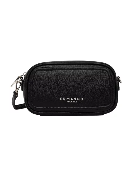 ERMANNO Firenze torebka crossbody z imitacji skóry czarna