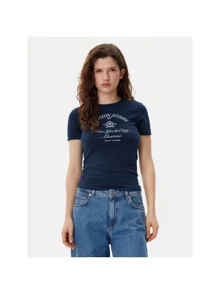 Majica Tommy Jeans modra