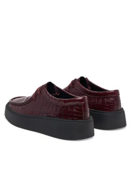 Clarks Nizki čevlji Torview W Bordo rdeča