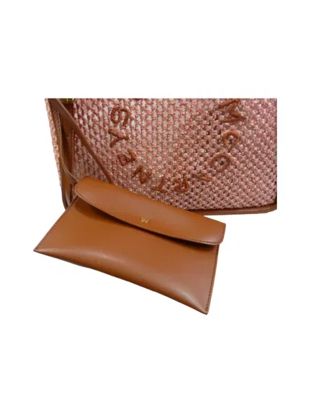Shopperka Stella Mccartney z logo brązowa